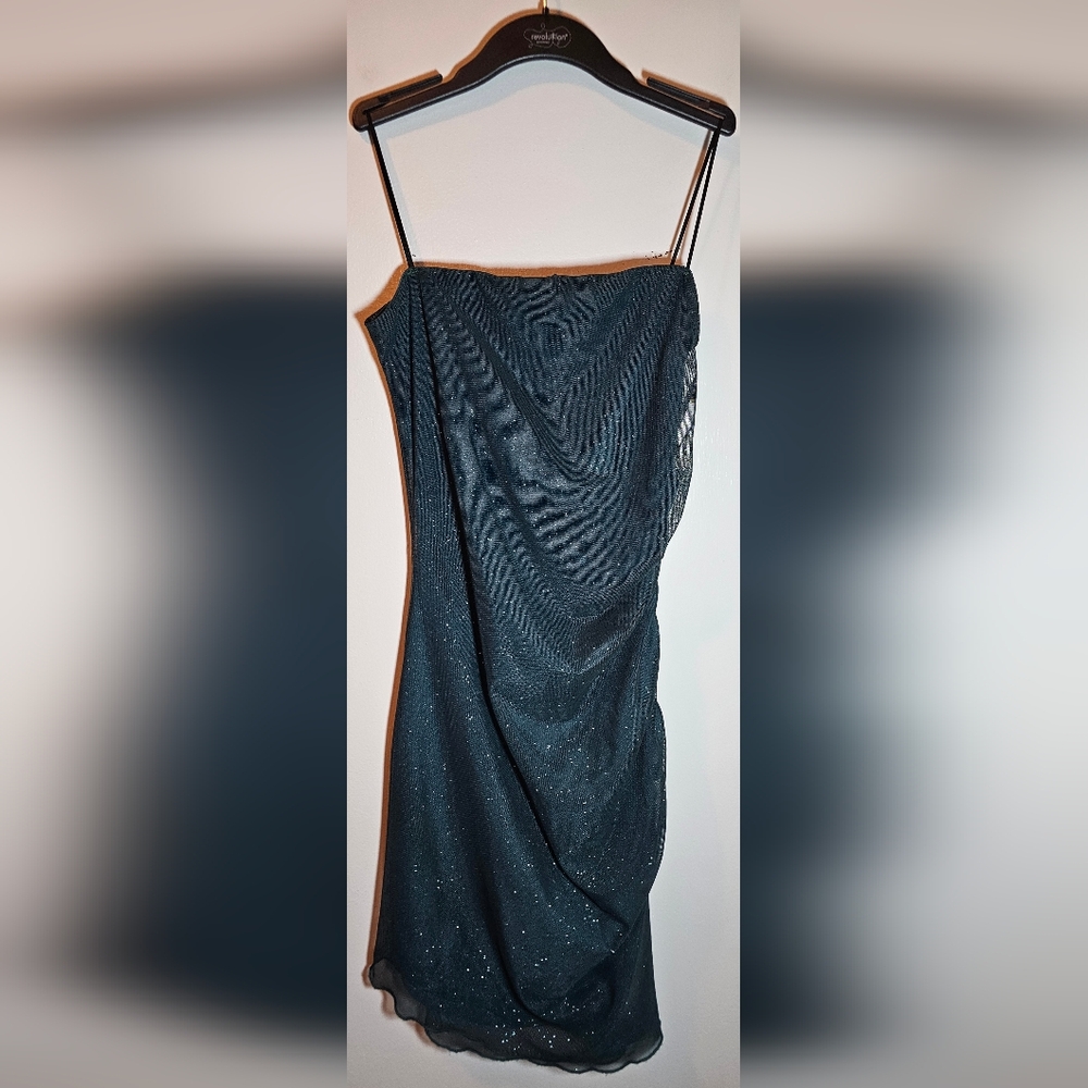 Windsor Party Cocktail Emerald‎ Green Sparkly Mini Dress Size Small